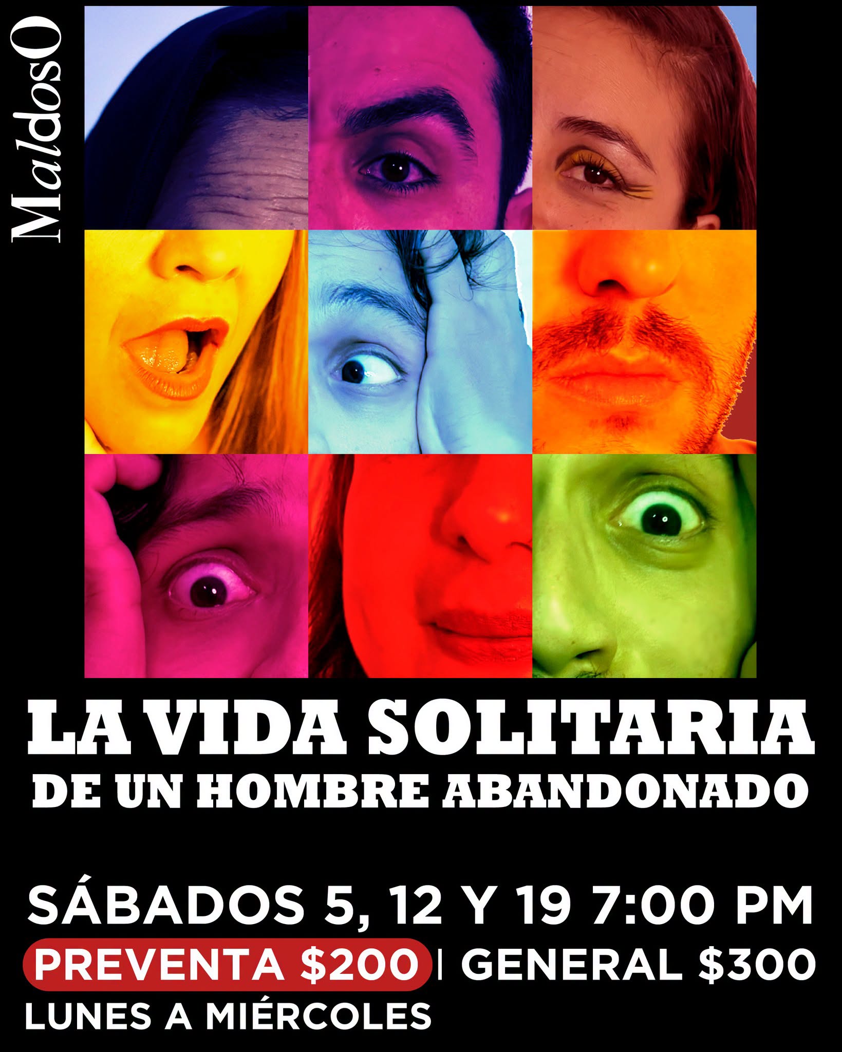 Cartel de La vida solitaria de un hombre abandonado