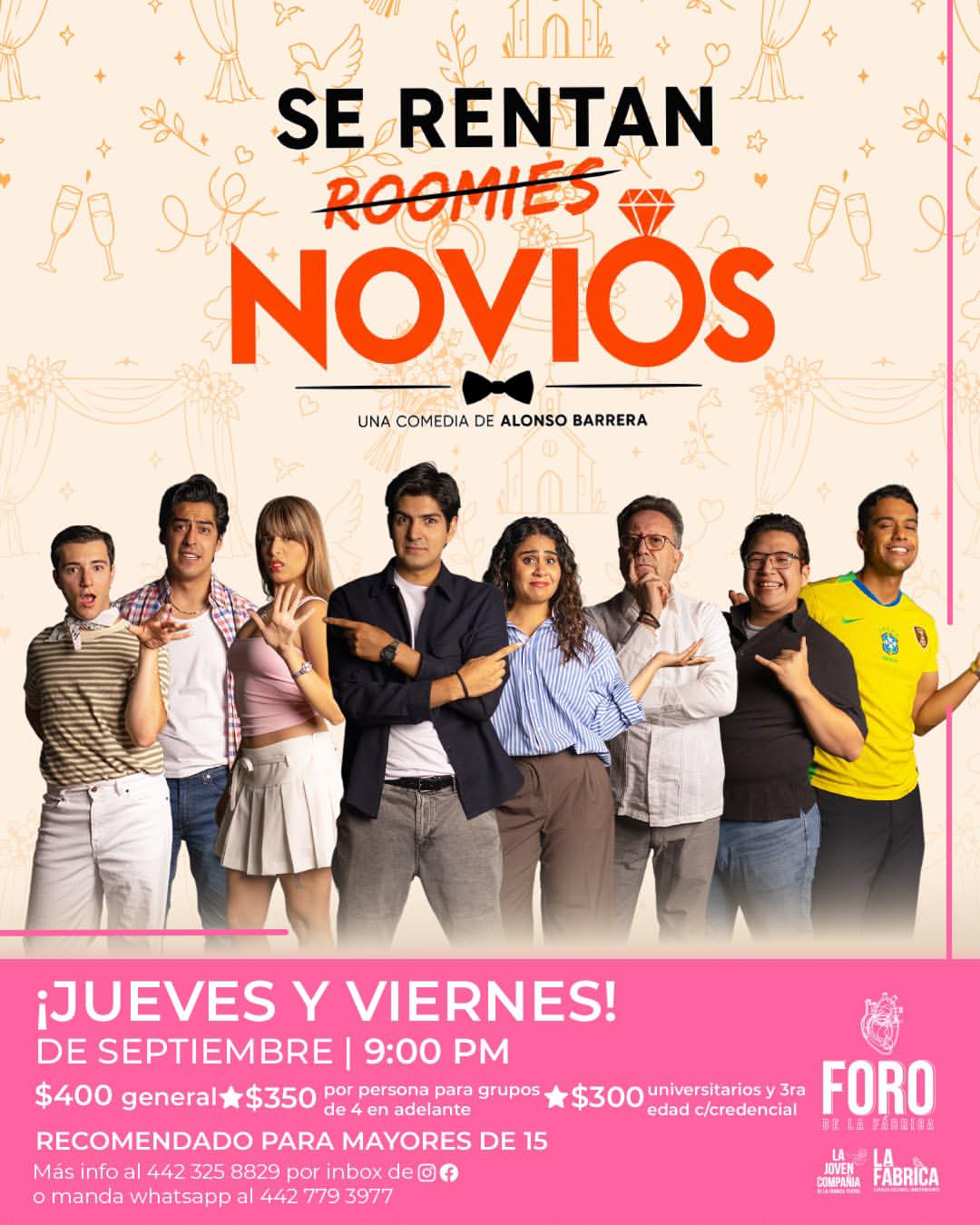 Cartel de Se rentan novios